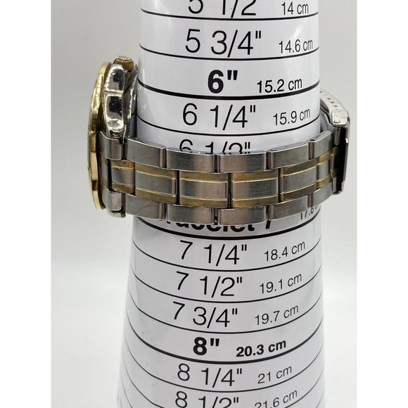 Vintage Guess Waterpro 97’ Moonphase Date Day Dial St.Steel Men’s Watch New Batt - Picture 10 of 12